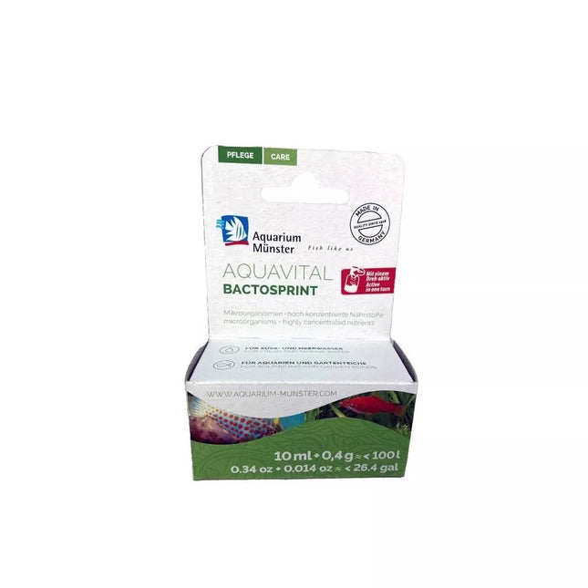 Akvariumo priežiūros priemonė Aquavital Bactosprint, akvariumams iki 100 l