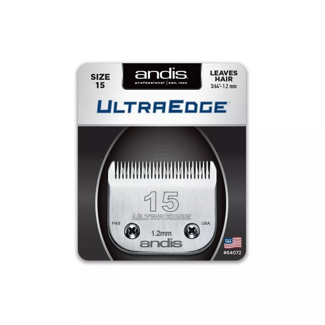 Andis plaukų kirpimo peiliukai UltraEdge Size 15, 3/64" - 1.2 mm
