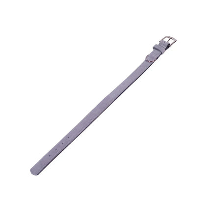 Antkaklis Velours 41-49 cm, 25/28 mm, pilkas