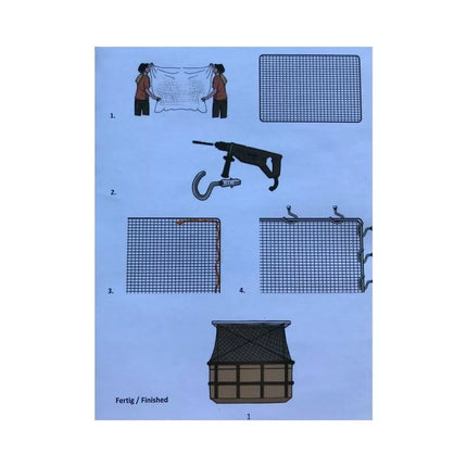 Apsauginis langų tinklas katėms L-XL, 8x3 m