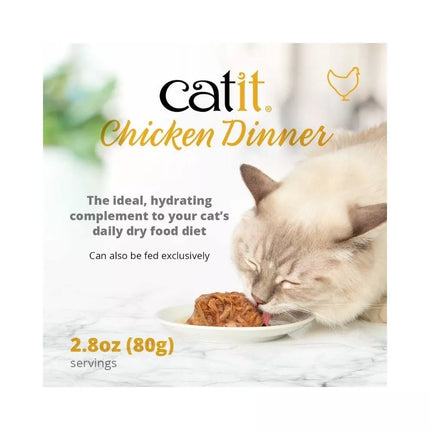 Catit Chicken Dinner konservai katėms su lašiša ir morkomis, 80 g