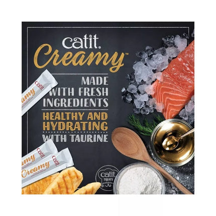 Catit Creamy kreminis skanėstas katėms su vištiena, 4x10 g