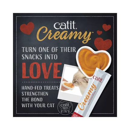 Catit Creamy kreminis skanėstas katėms su vištiena, 4x10 g