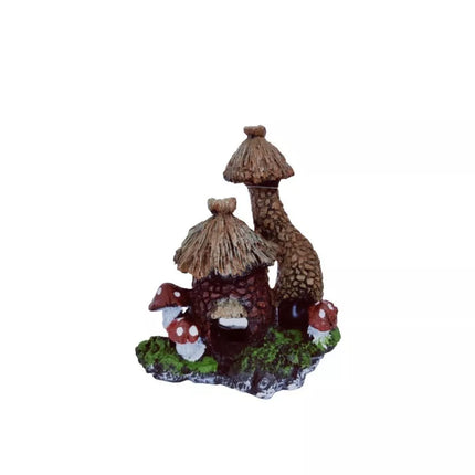 Dekoracija akvariumui Grybas-namelis, 16x9x18 cm