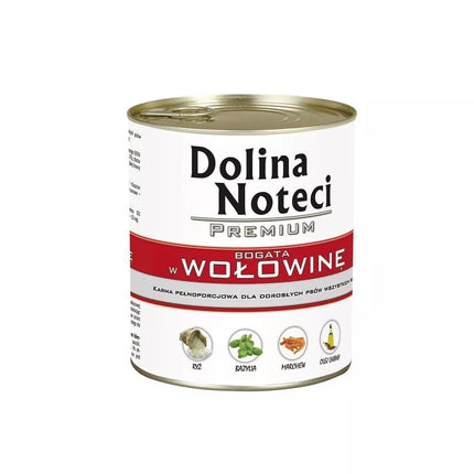 Konservai šunims su jautiena Dolina Noteci Premium 800 g