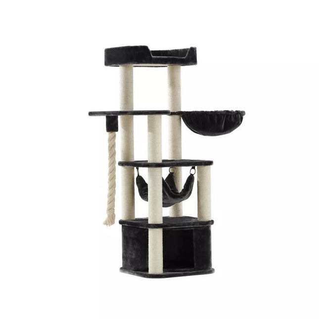 Draskyklė katėms Zada, pilka, 50x50x145 cm