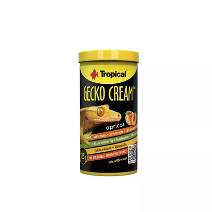 Tropical Gecko Cream Apricot pašaras ropliams, 100 ml