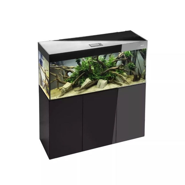 Glossy 150 ST Day&Night akvariumas stačiakampis, juodas, 150x50x63 cm, 3x17 LED