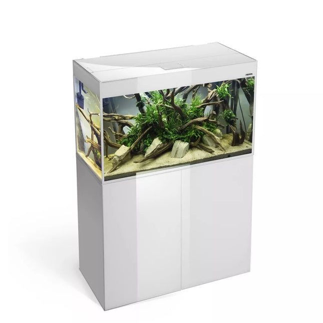 Glossy 80 spintelė stačiakampė balta su durelėmis, 80 cm