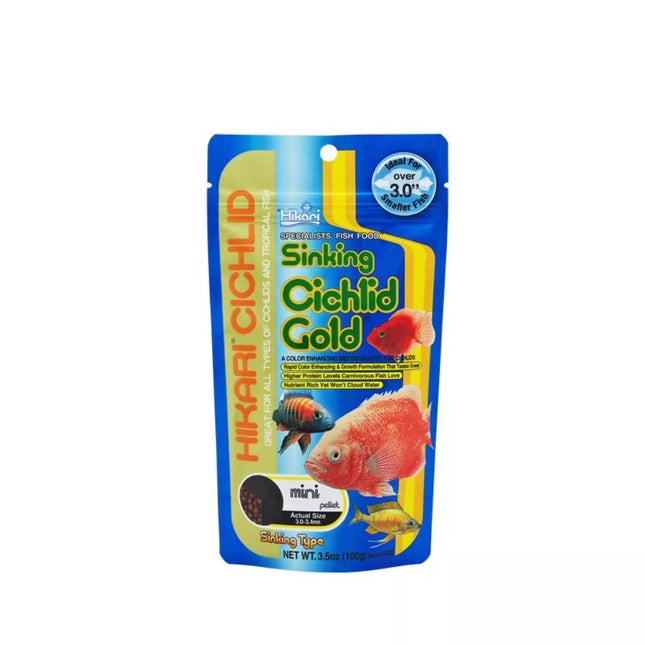 Hikari Cichlid Gold Sinking Medium maistas žuvims 100 g