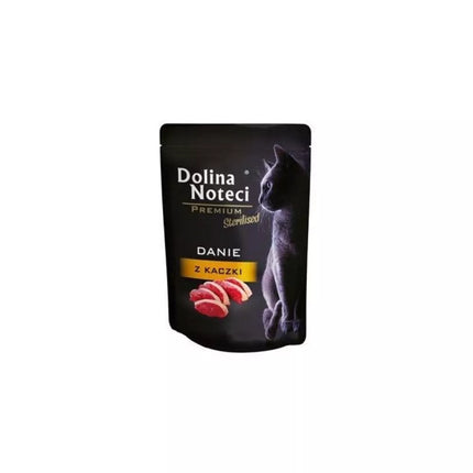 Guliašas sterilizuotoms katėms su antiena Dolina Noteci Dish, 85 g