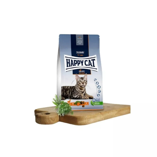 Happy Cat visavertis pašaras suaugusioms katėms su antiena Culinary LandEnte, 300 g