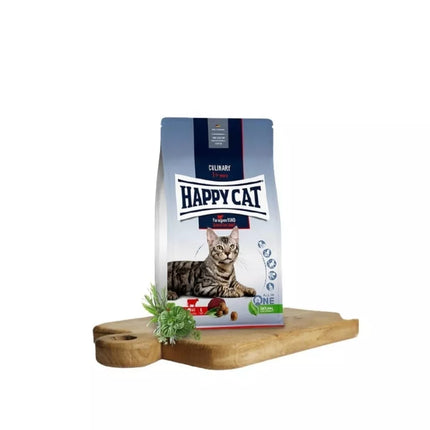 Happy Cat visavertis pašaras suaugusioms katėms su jautiena Culinary VoralpenRind, 1,3 kg