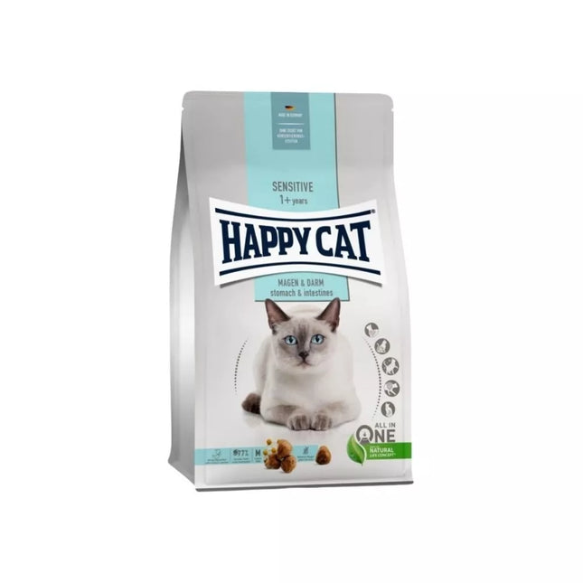 Happy Cat visavertis pašaras suaugusioms katėms su jautria virškinimo sistema Sensitive Magen&Darm, 1,3 kg