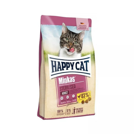 Happy Cat Minkas Sterilised visavertis pašaras suaugusioms kastruotoms katėms 10 kg
