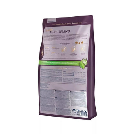 Happy Dog Mini Ireland visavertis pašaras mažų veislių suaugusiems šunims su triušiena ir lašiša, 10 kg