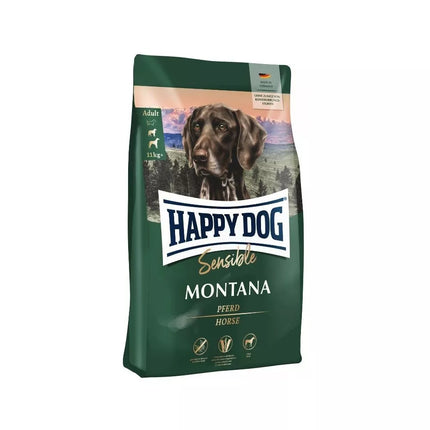 Happy Dog Montana visavertis pašaras suaugusiems šunims su arkliena, 10 kg