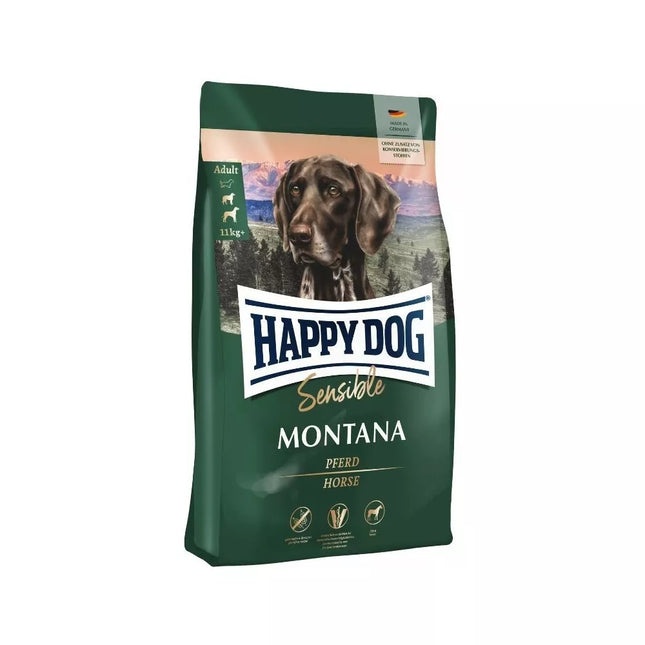 Happy Dog Montana visavertis pašaras suaugusiems šunims su arkliena, 10 kg