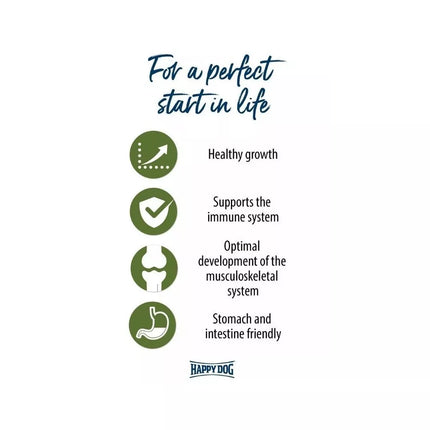 Happy Dog visavertis pašaras jauniems šunims su ėriena ir ryžiais Sensible Junior Lamb&Rice, 1 kg