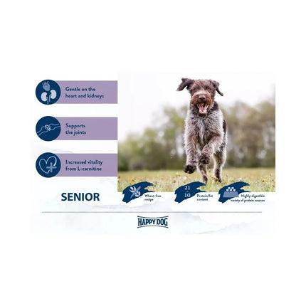 Happy Dog Senior visavertis pašaras suaugusiems seniems šunims, 4 kg
