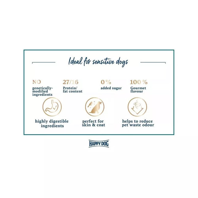 Happy Dog XS Mini Bali visavertis pašaras mažų veislių suaugusiems šunims su vištiena ir ciberžole, 300 g