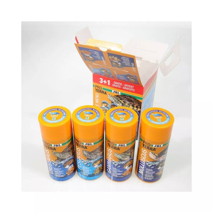 JBL ProTerra pašaras vėžliams, rinkinys 4x250 ml