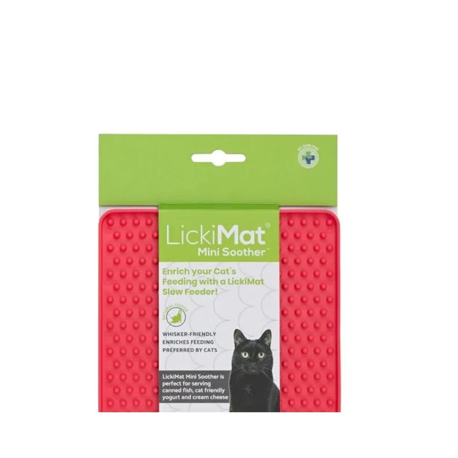 Laižymo kilimėlis LickiMat Cat Soother Tuff, raudonas
