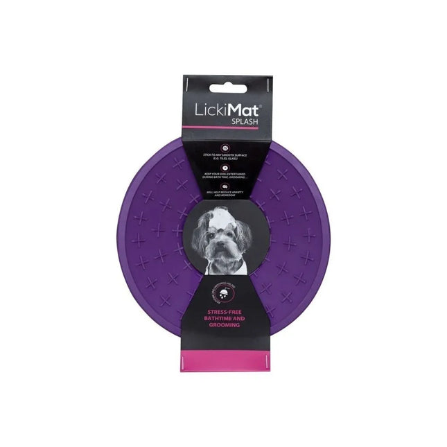 Laižymo kilimėlis LickiMat Dog Splash, violetinis