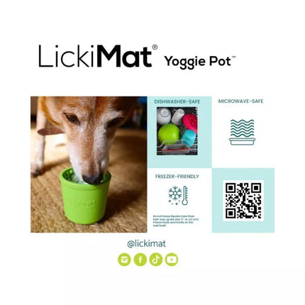 Laižymo puodelis LickiMat Dog Yoggie Pot, violetinis