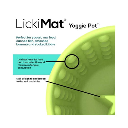 Laižymo puodelis LickiMat Dog Yoggie Pot, violetinis
