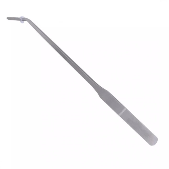 Lenktas pincetas, 27 cm (blizgus)