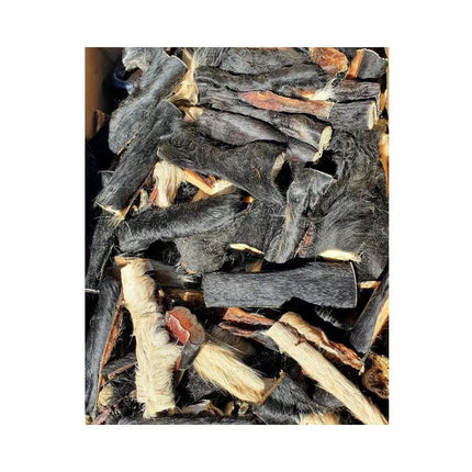 LOKIO Natūralus skanėstas šunims galvijų oda su kailiu, 100 g