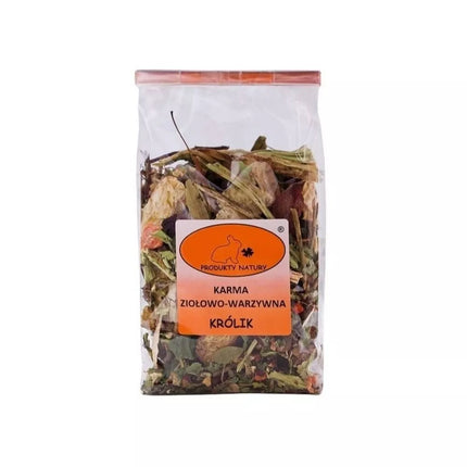 Natūralus žolelių ir daržovių mišinys triušiams, 150 g