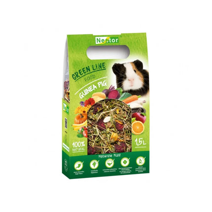 Nestor Premium Green Line pašaras jūrų kiaulytėms 1500 ml (500 g)