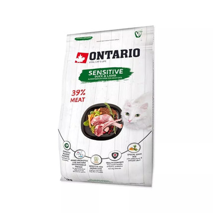Ontario visavertis pašaras suaugusioms katėms Cat Sensitive, 2 kg
