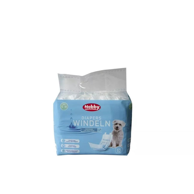 Sauskelnės šunims (patinams), 12 vnt., S - M, 30 - 46 cm