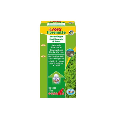 Sera trąšos akvariumo augalamms Florenette 24 Tabs