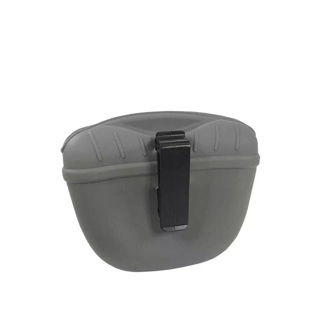 Silikoninis maišelis skanėstams, pilkas, 12,5x4x10,5 cm