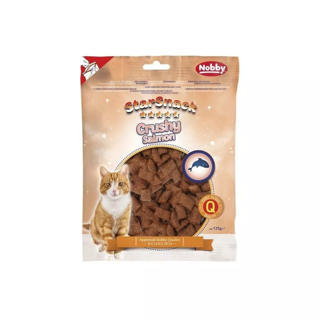 Skanėstas katėms traškios pagalvėlės su lašišos įdaru Crushy Salmon, 125 g