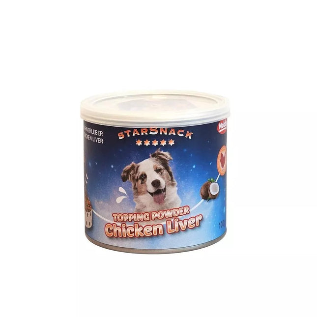 Skanėstas šunims Topping Powder su vištų kepenėlėmis, 110 g