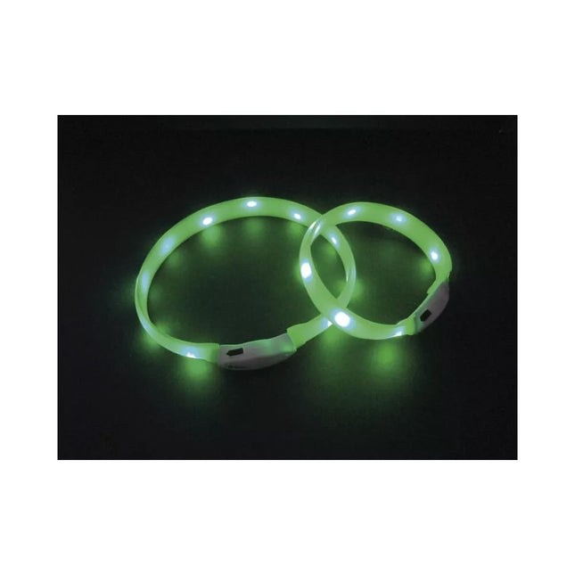 Šviečiantis antkaklis Visible M, žalias, 25 mm, 55 cm
