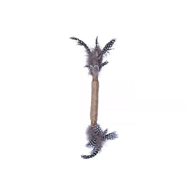 Žaislas katėms matatabi lazdelė su plunksnomis, 4,5x8 cm