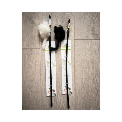 Žaislas katėms meškerė, 49 cm
