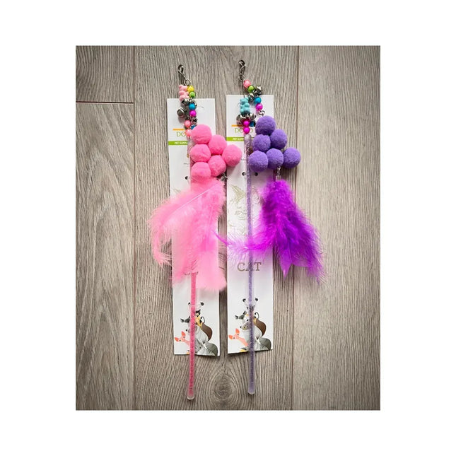 Žaislas katėms meškerė, 31 cm