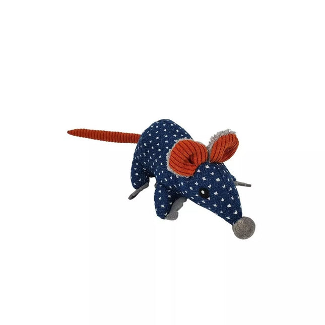 Žaislas katėms pliušinė pelė su katžole, 28 cm