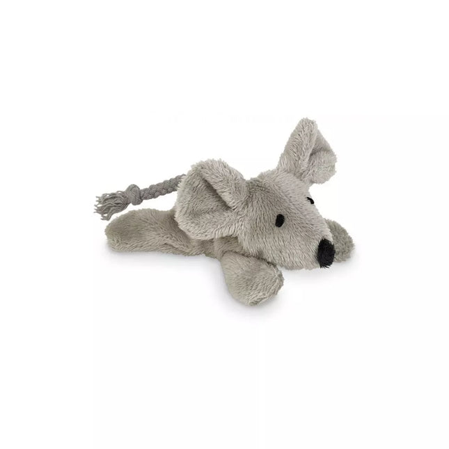 Žaislas katėms pliušinė pelė su katžole, 9 cm
