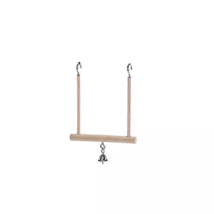 Žaislas paukščiams sūpynės su varpeliu, 12,5x13,5 cm