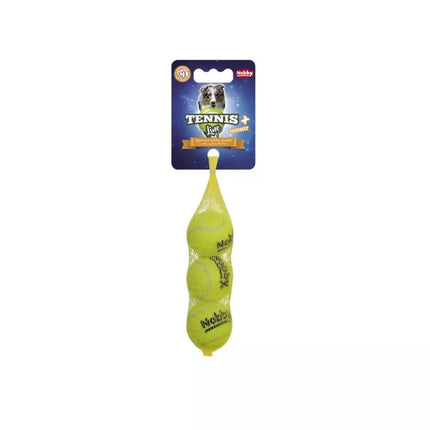 Žaislas šunims cypsintis teniso kamuolys 4 cm, 3 vnt.