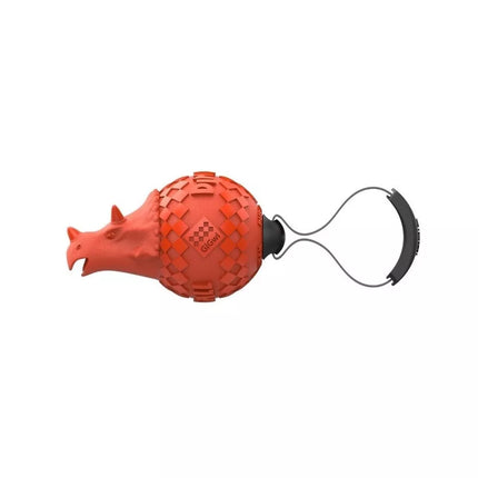 Žaislas šunims GiGwi Push To Mute Dinoball Triceratops dinozauras