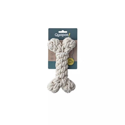 Quapas! Žaislas šunims iš natūralios virvės, kaulas, L, 23 cm